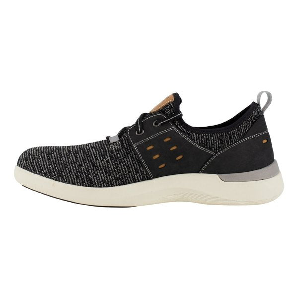 Mens Black Comp Toe Two Eye Tie Work, PR