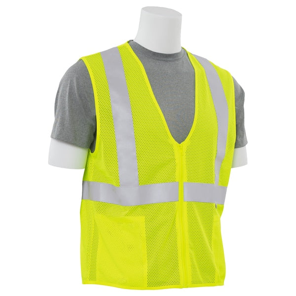 Safety Vest, Hi-Viz, Reflective, Lime, XL