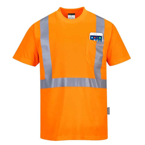 Hi-Vis Pocket T-Shirt, XXL