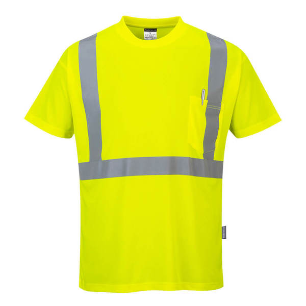Hi-Vis Pocket T-Shirt, XL