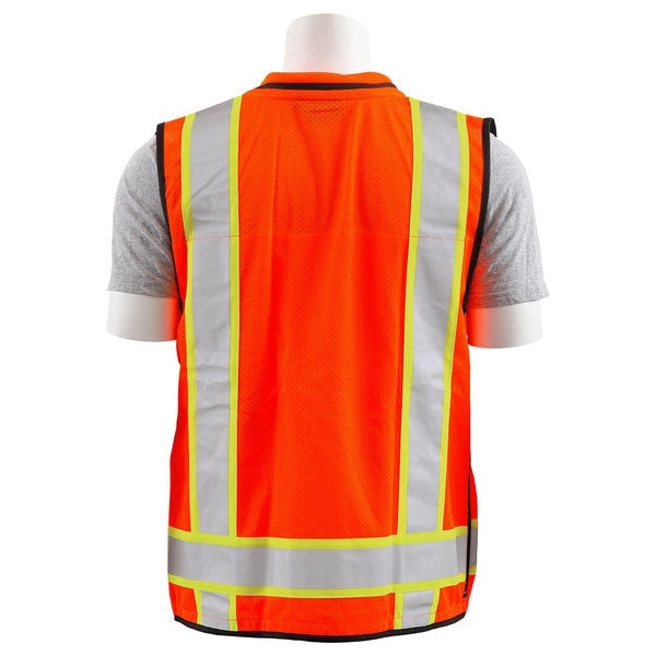 Surveyor Vest, Deluxe, Orange, LG