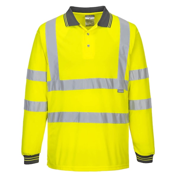 Hi-Vis Polo Shirt L/S, Med