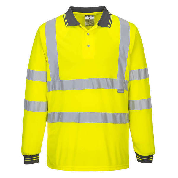 Hi-Vis Polo Shirt L/S, XL