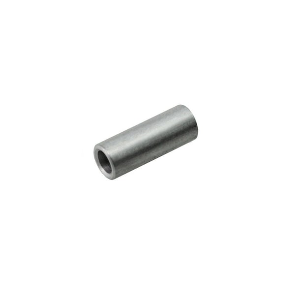 Round Spacer, #6 Screw Size, Aluminum, 1/2 in Overall Lg