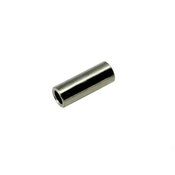 Round Spacer, #6 Screw Size, Stainless steel, 1/2 in Overall Lg