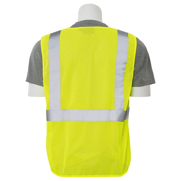 Safety Vest, Economy, Hi-Viz, Lime, 2XL