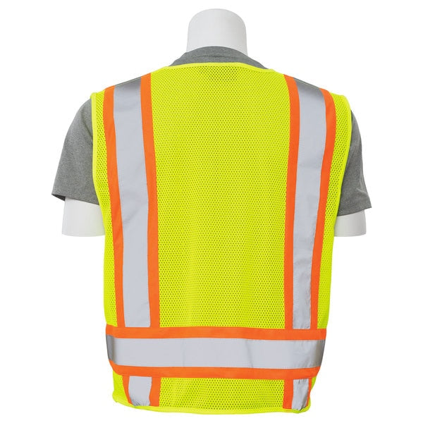 Safety Vest, ANSI, Hi-Viz, Lime, M