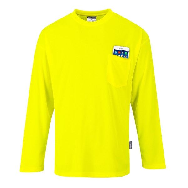 Long Sleeve Pocket T-Shirt, XL