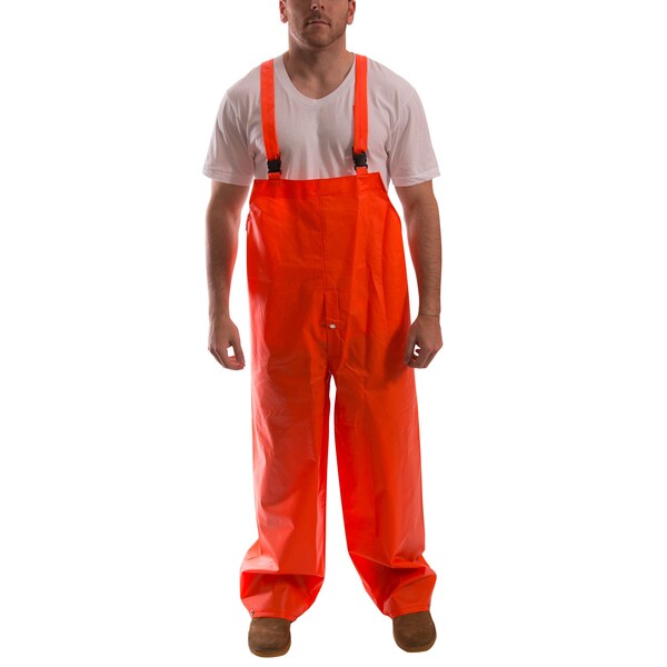 Rain Suit w/Jacket/Bib, Unrated, Orange, XL