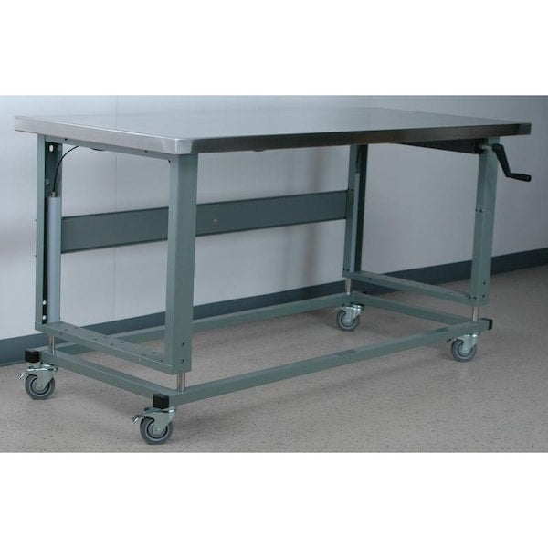 Workbench, Mobile, Hand, Crank, Lift, Adj.