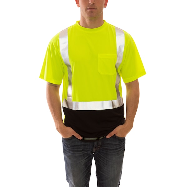 Job Sight Class 2 Black Front T-Shir