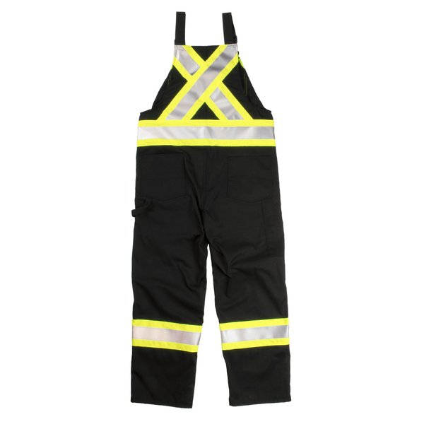 Unlined Safety Overall, S76931-BLACK-4XL