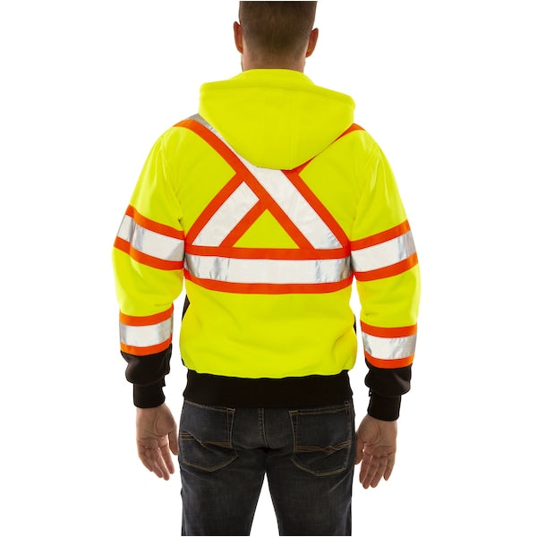 High Visibility Sweatshirt, XL, Polyester