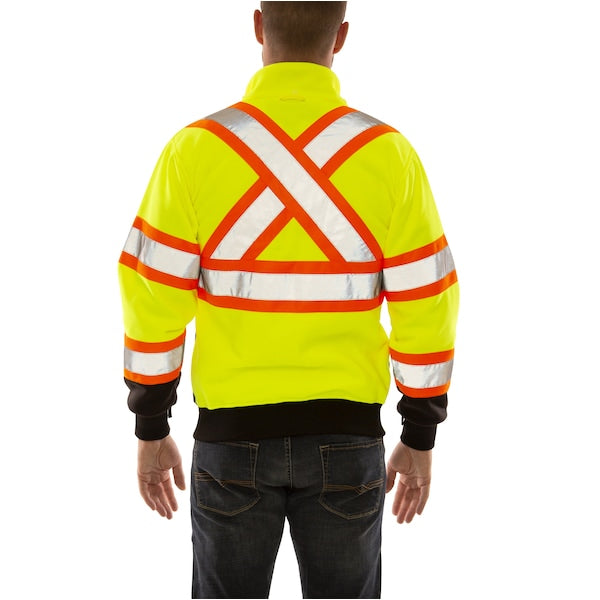 High Visibility Sweatshirt, XL, Polyester