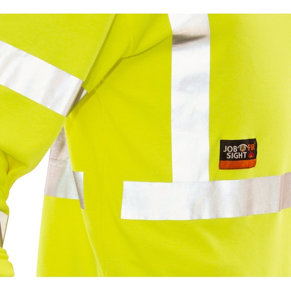 Job Sight FR Long Sleeve T-Shirt, Yellow, 3XL