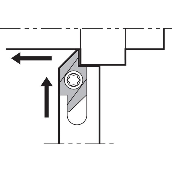 Turning Toolholder, SABWR 1010JX40F
