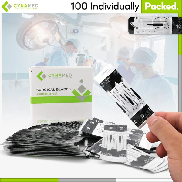 Lab Scalpel Blades, Size 10, Box of 100