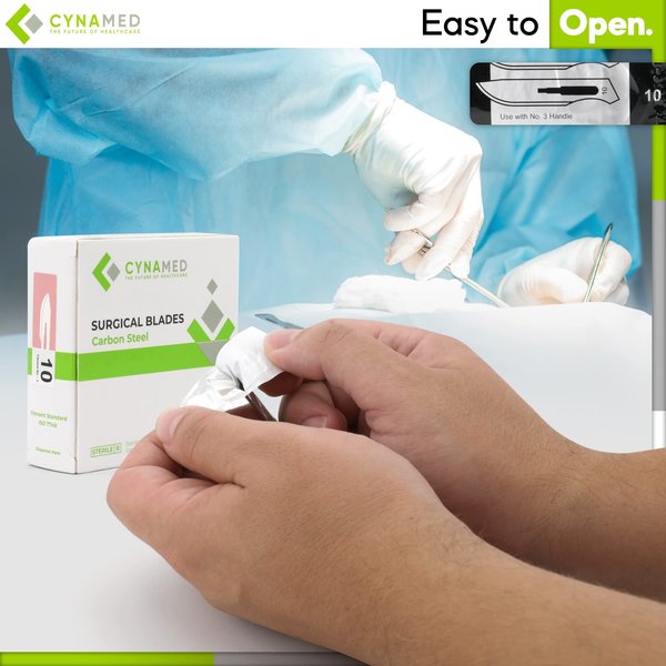 Lab Scalpel Blades, Size 10, Box of 100