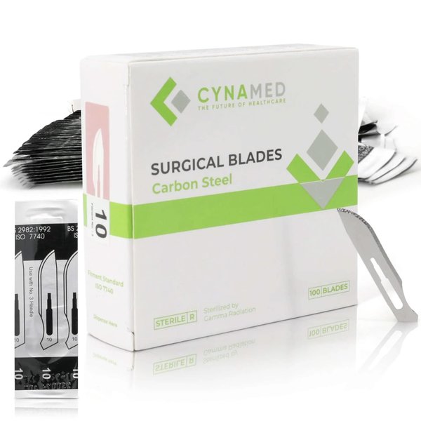 Lab Scalpel Blades, Size 10, Box of 100