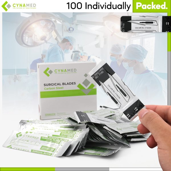 Lab Scalpel Blades, Size 11, Box of 100