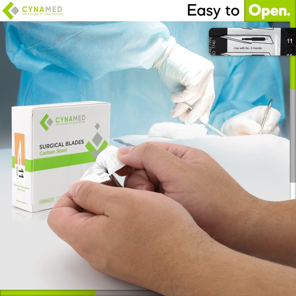 Lab Scalpel Blades, Size 11, Box of 100