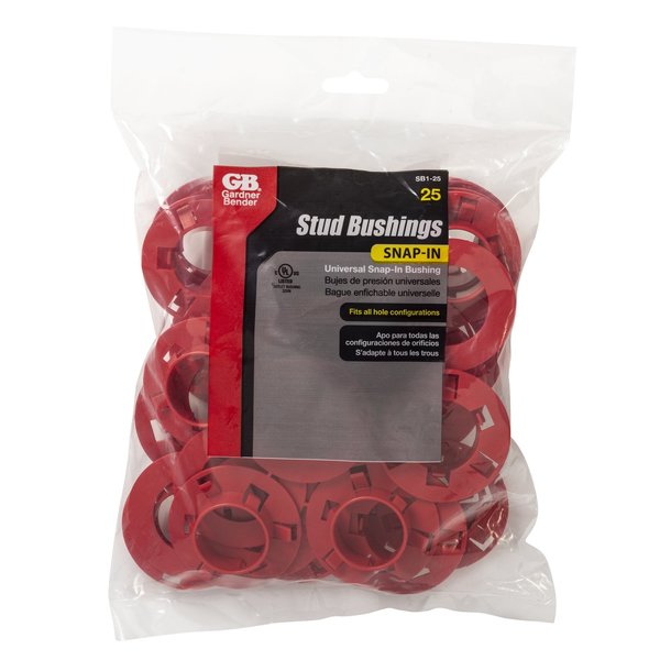 Universal Snap-In Metal Stud Bushi, PK 25