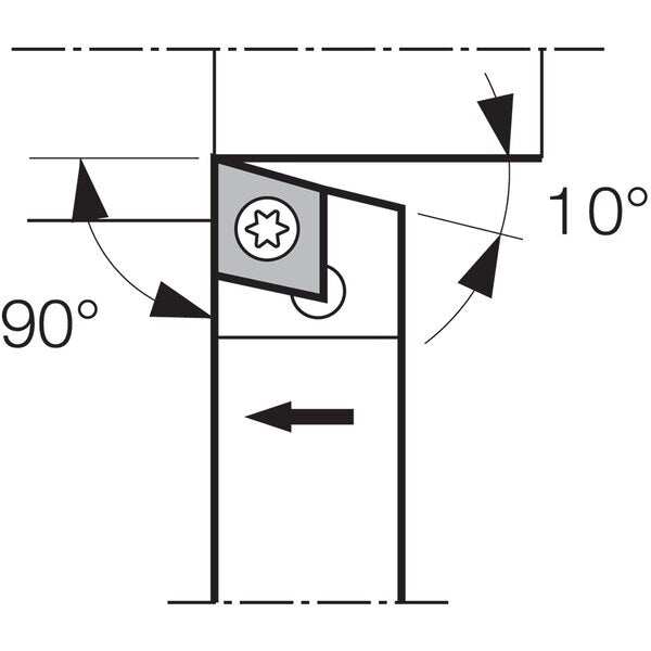 Turning Toolholder, SCACR 83D