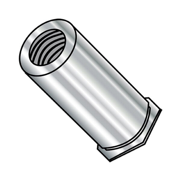 Round Standoffs, #6-32 Thrd Sz, 9/16 in Bd L, 18-8 Stainless Steel Plain, 8 in OD