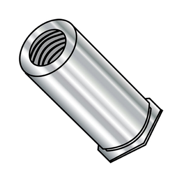 Round Standoffs, #10-32 Thrd Sz, 3/8 in Bd L, 18-8 Stainless Steel Plain, 1000 PK