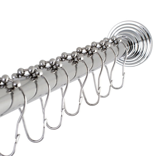 SCC2711 Adjustable Shower Curtain Rod with Ring Combo