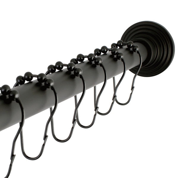 SCC2715 Adjustable Shower Curtain Rod with Ring Combo