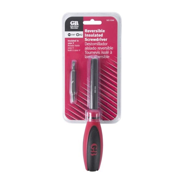 Insulated Screwdriver, Reversible Tip