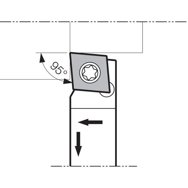 Turning Toolholder, SCLCL 83JXFF