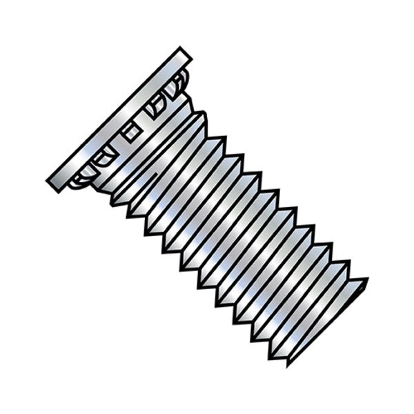 Captive Panel Screw, M6-1.0X26 Thrd Sz, 26mm Lg, Flush, Zinc Plated Hardened Steel