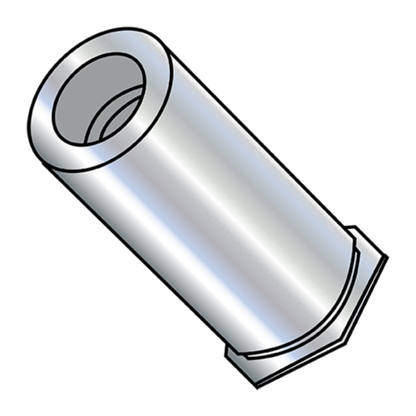 Round Standoffs, #10-32 Thrd Sz, 3/4 in Bd L, Steel Zinc, 1000 PK