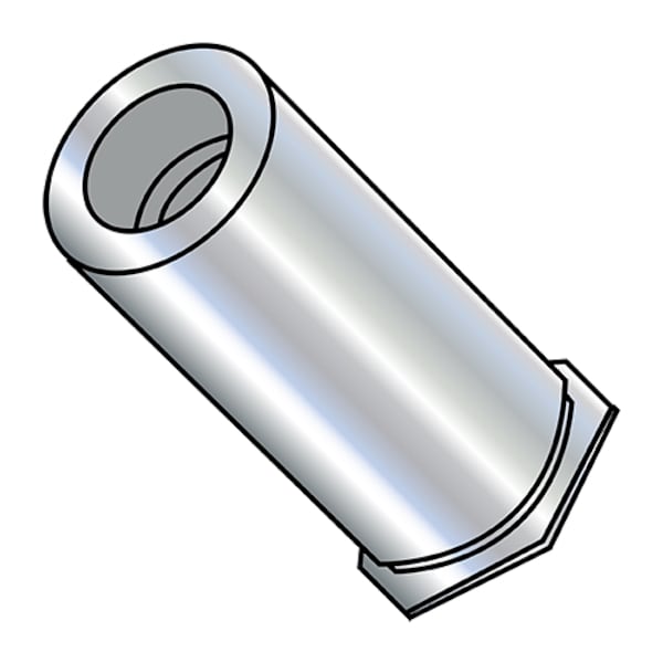 Round Standoffs, #10-32 Thrd Sz, 5/8 in Bd L, Steel Zinc Plated, 1000 PK