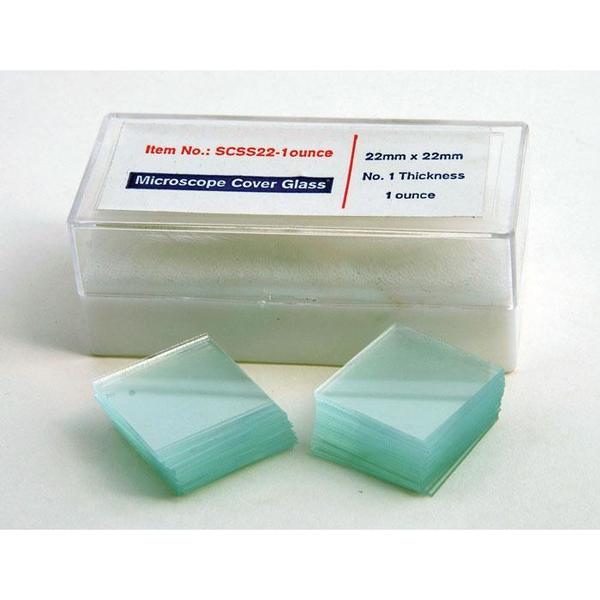 Glass Coverslips, 22Mm X 22Mm, 1Oz., #1