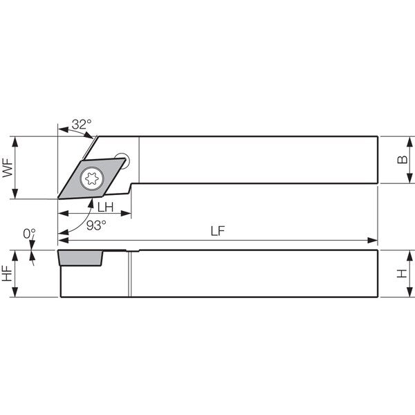 Turning Toolholder, SDJCL 123C