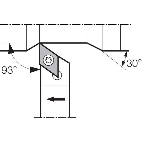 Turning Toolholder, SDJCR 83DF