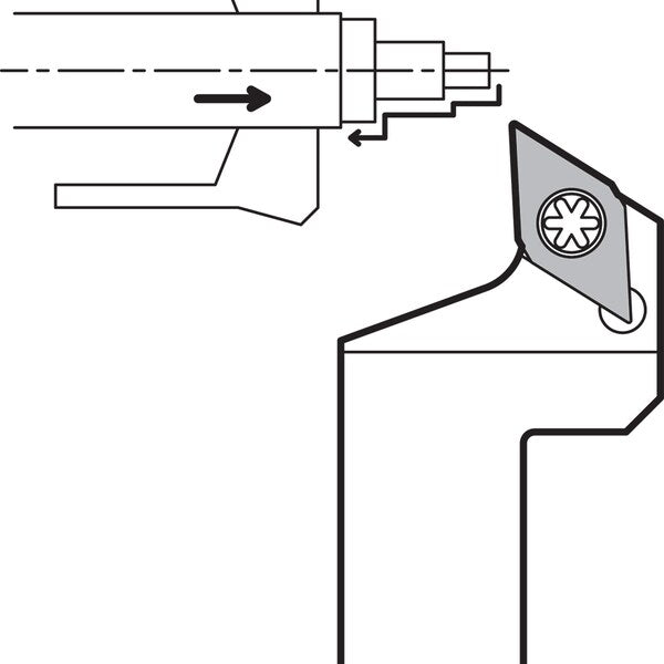 Turning Toolholder, SDJCR 1216JX11F05