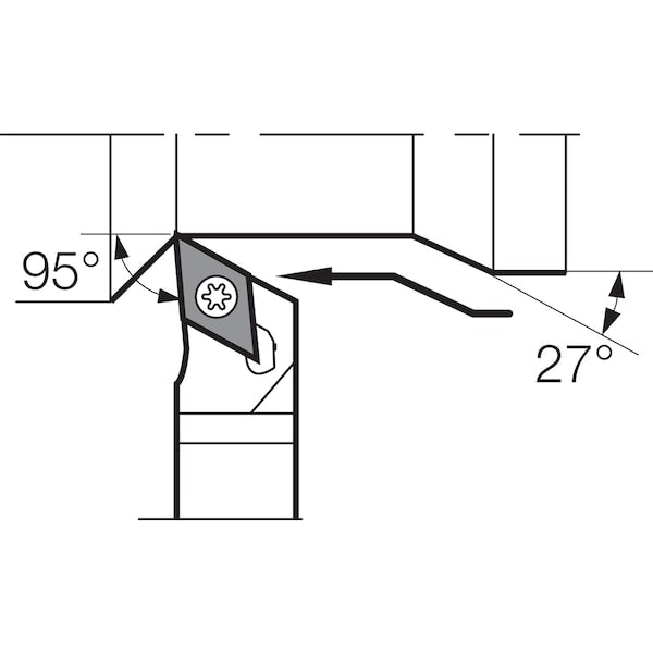 Turning Toolholder, SDLNR 1010K08FF