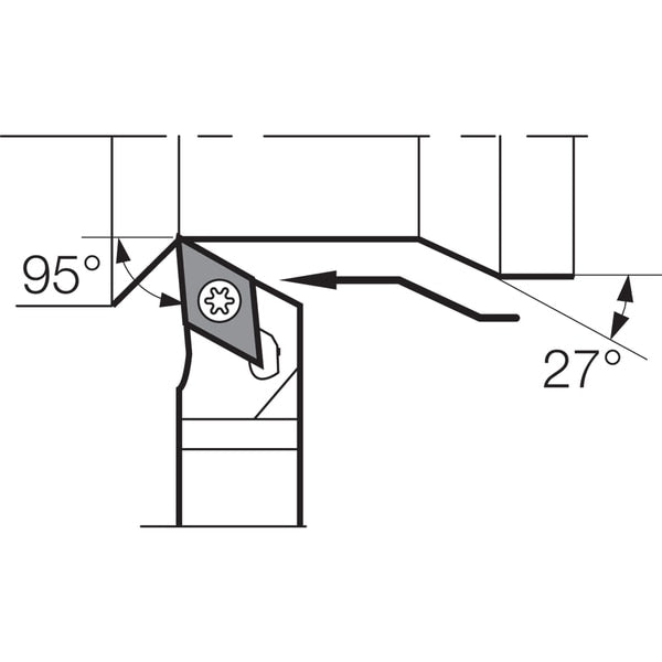 Turning Toolholder, SDLNR 822DF