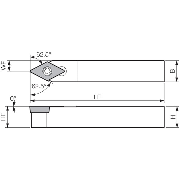 Turning Toolholder, SDNCN 123C