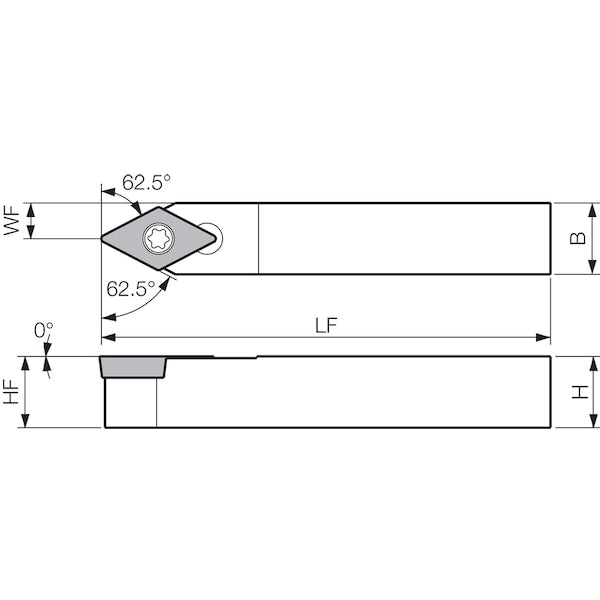 Turning Toolholder, SDNCN 83A