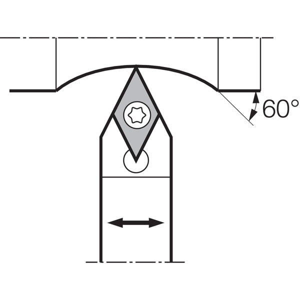 Turning Toolholder, SDNCN 123C