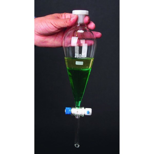 Glass Separatory Funnel, 100 mL, PK2
