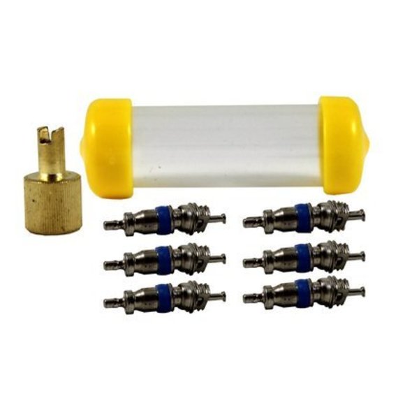 Valve Cores, 6, w/Wrench