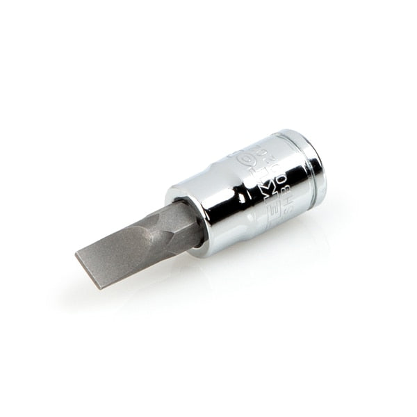 1/4 in Tip, Slotted Bit Socket 1/4 Inch Drive x 1/4, 1/4 in. Drive