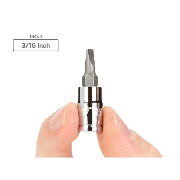 1/4 in Tip, Slotted Bit Socket 1/4 Inch Drive x 1/4, 1/4 in. Drive