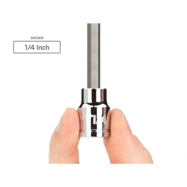 3/8 Inch Drive x 1/8 Inch Long Hex Bit Socket
